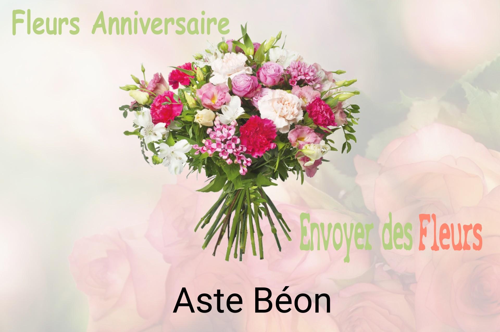 Bouquet de fleurs d’anniversaire livré à Aste-Béon